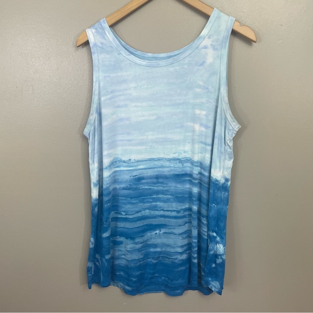 Soft Surroundings Ombre Tank Top Blue Size M ?